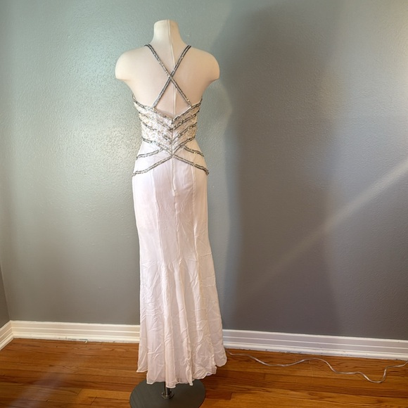 cross-listed               *SOLD*           Vintage 100% pure silk, winter white - Picture 5 of 10